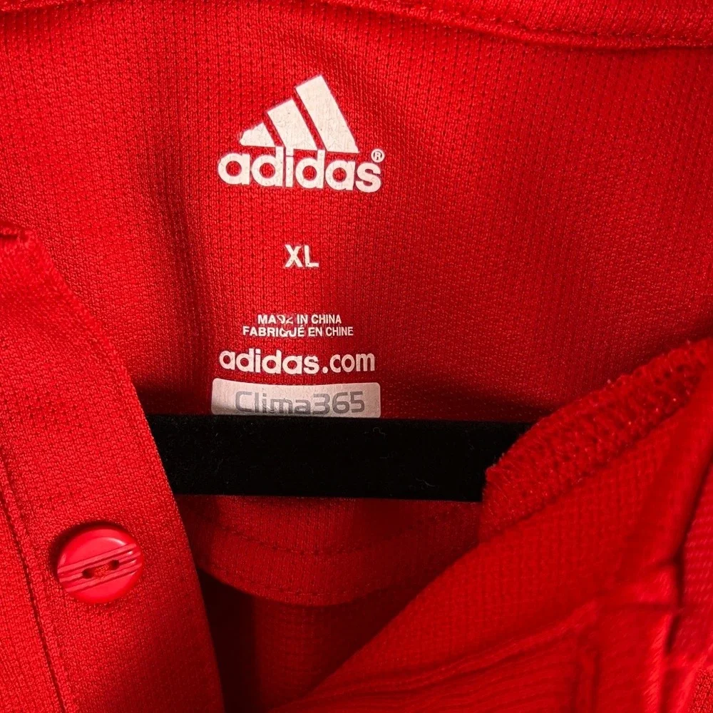 2000s Vintage Adidas Liverpool FC Polo Shirt Men's XL Red Blokecore